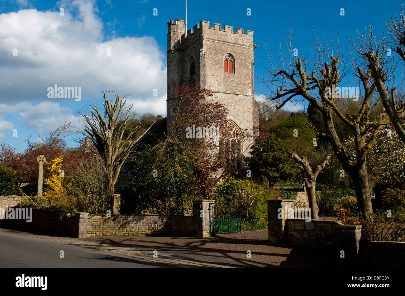 St. Michael`s Church, Axmouth, Devon, England, UK Stock Photo
